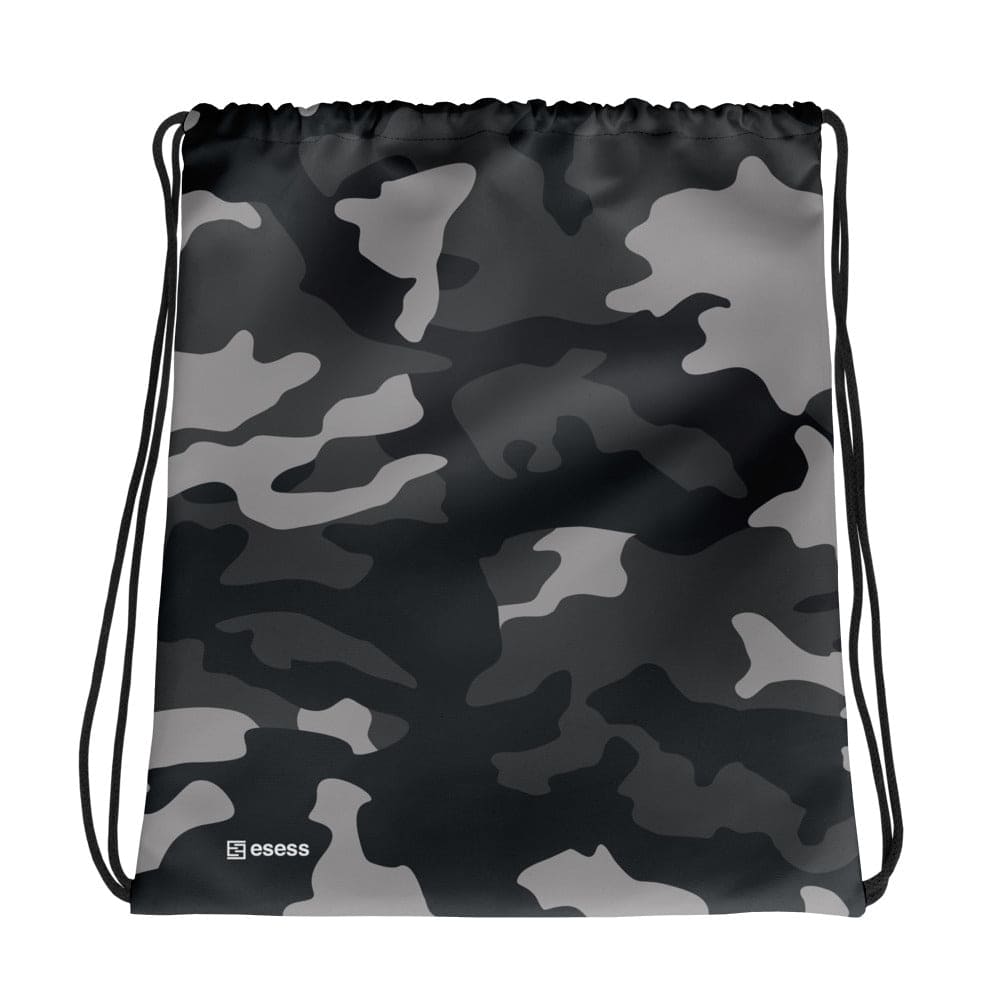esess Drawstring Bag Black Camo