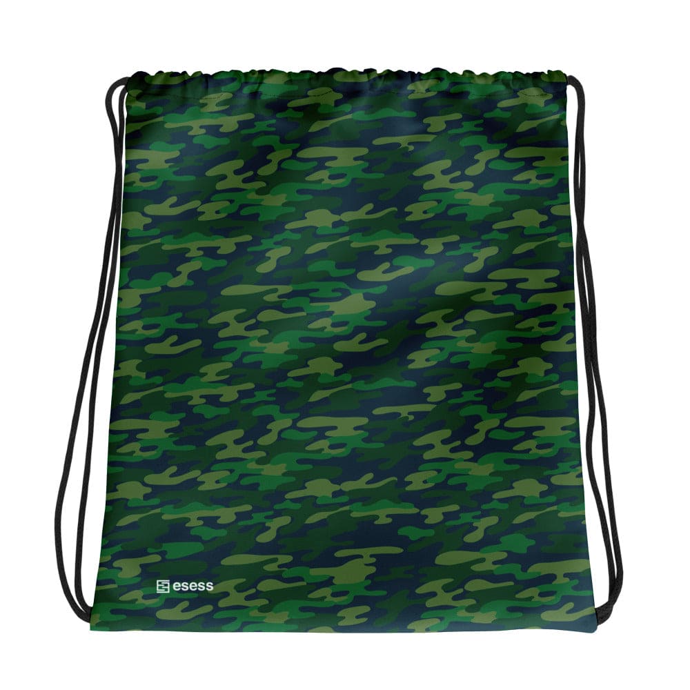 esess Drawstring Bag Green Camo