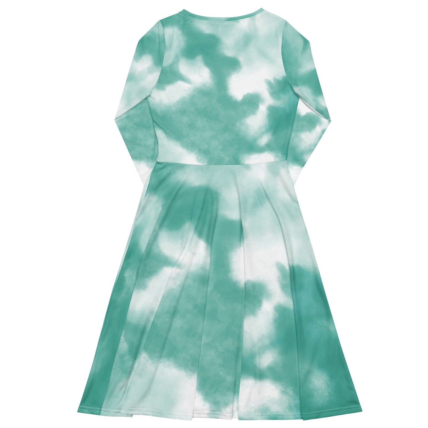 esess Long Sleeve Midi Dress Blue