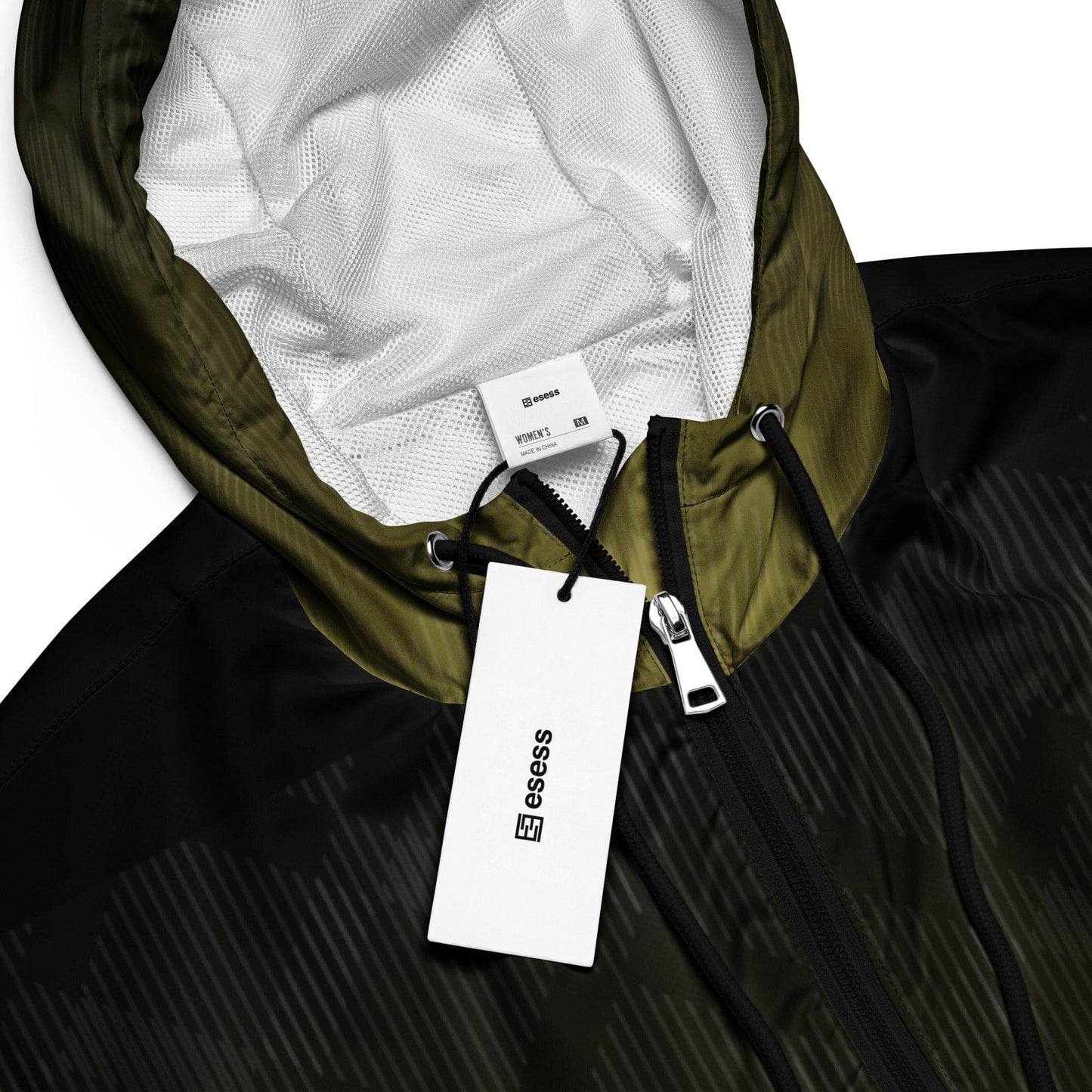 esess Women’s cropped windbreaker Green
