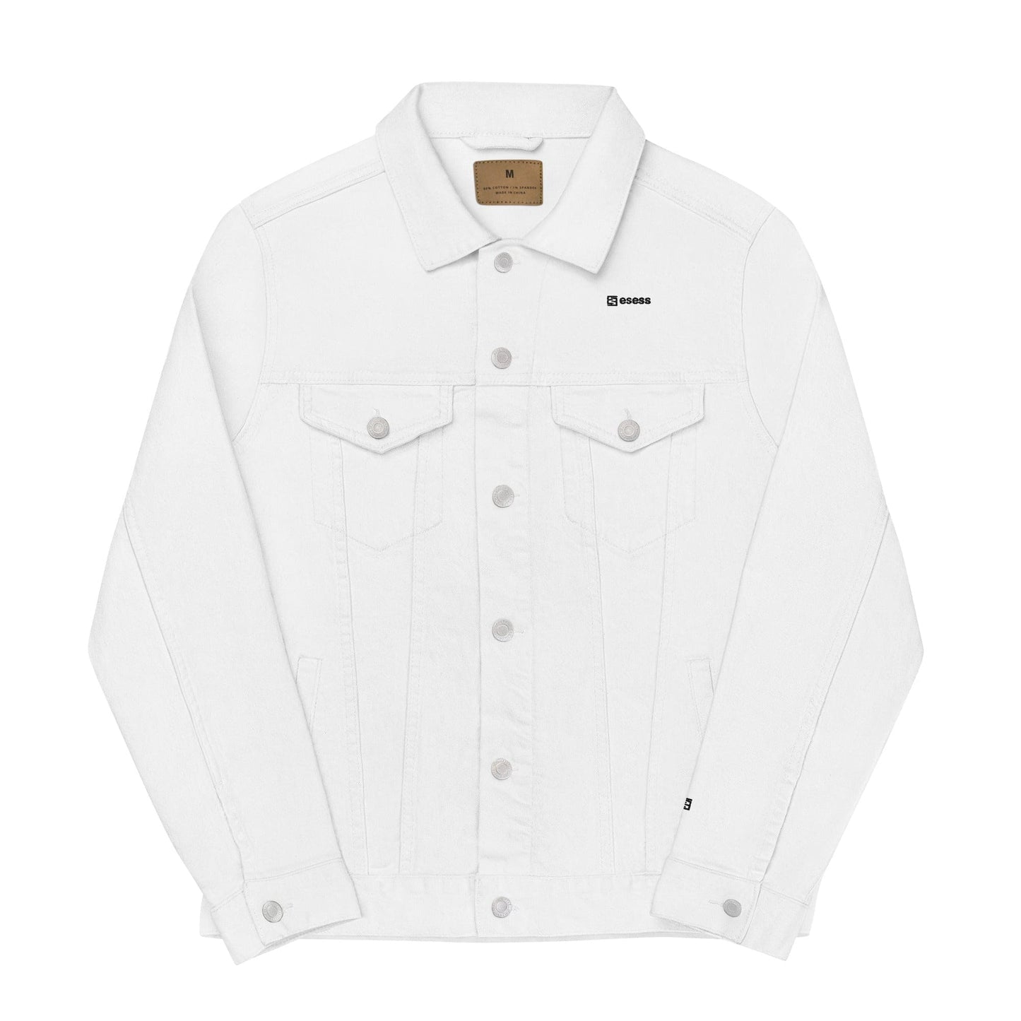 esess Unisex Denim Jacket White