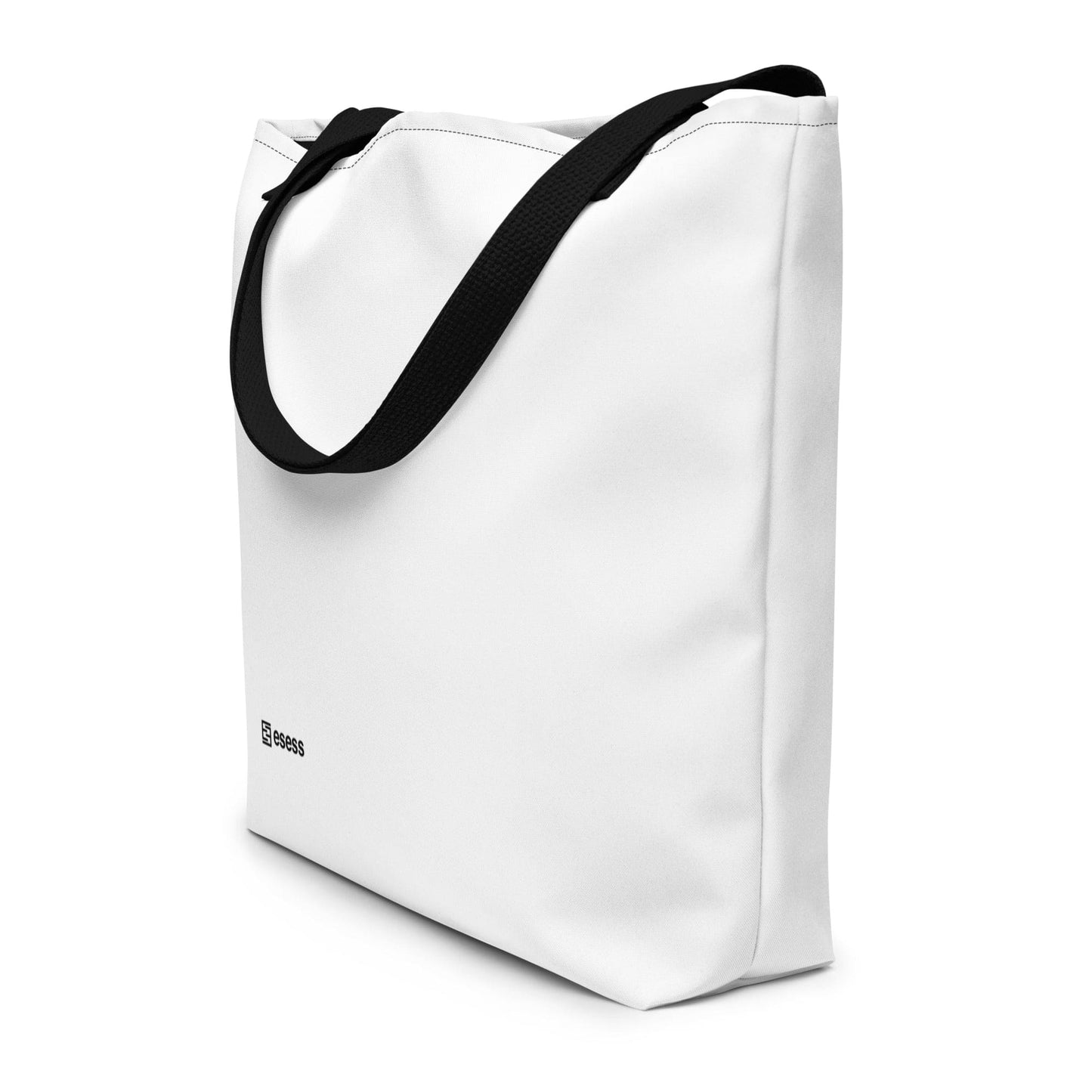 esess Large Tote Bag White