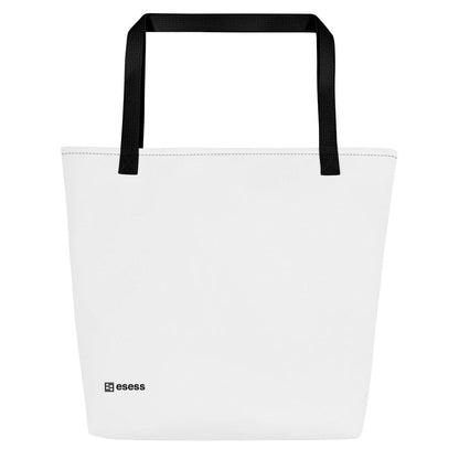 esess Large Tote Bag White