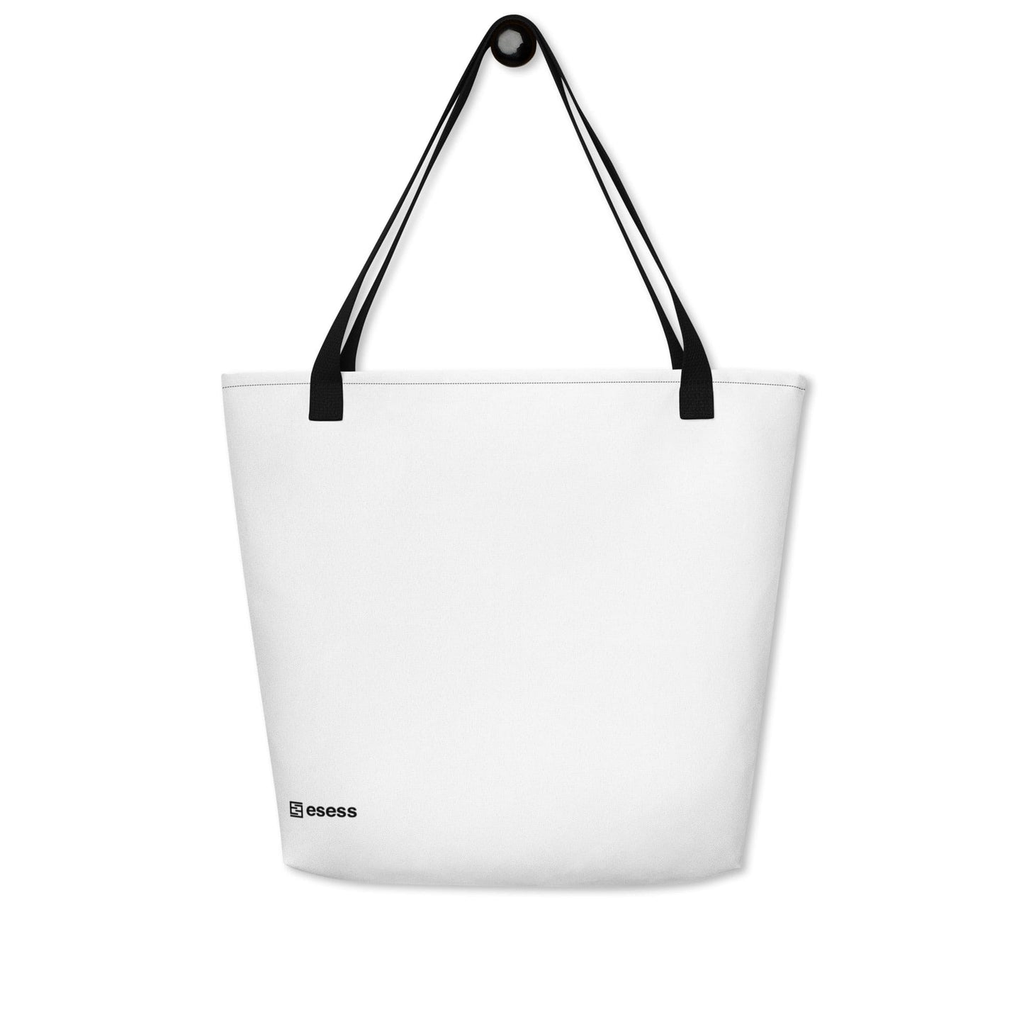 esess Large Tote Bag White