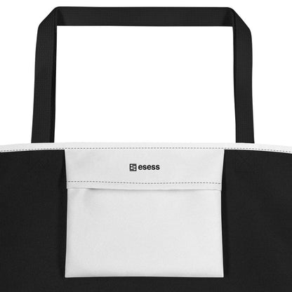 esess Large Tote Bag White