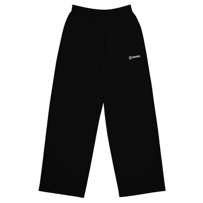 esess Unisex Wide-leg Pants Black