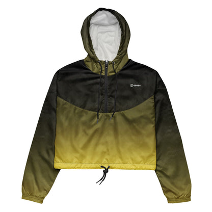 esess Women’s cropped windbreaker Green